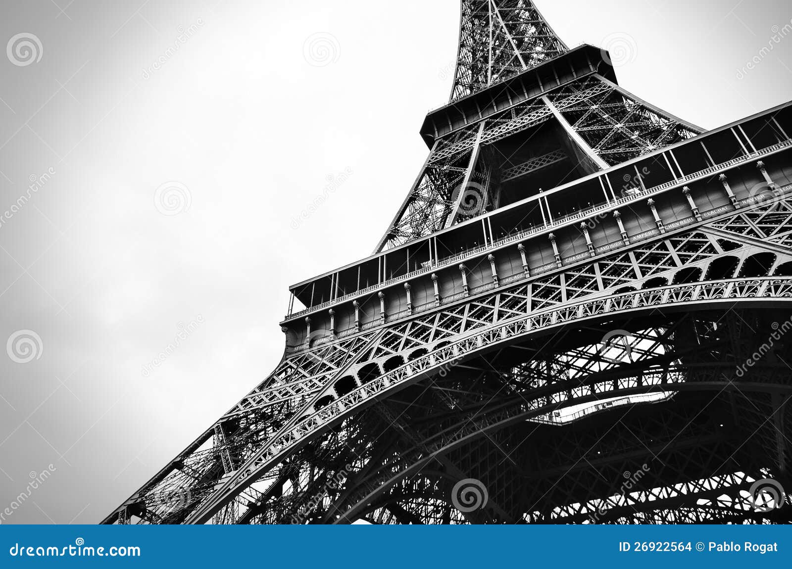 Bellezza In Bianco E Nero Della Torre Eiffel Fotografia Stock Immagine Di Eiffel Cartolina