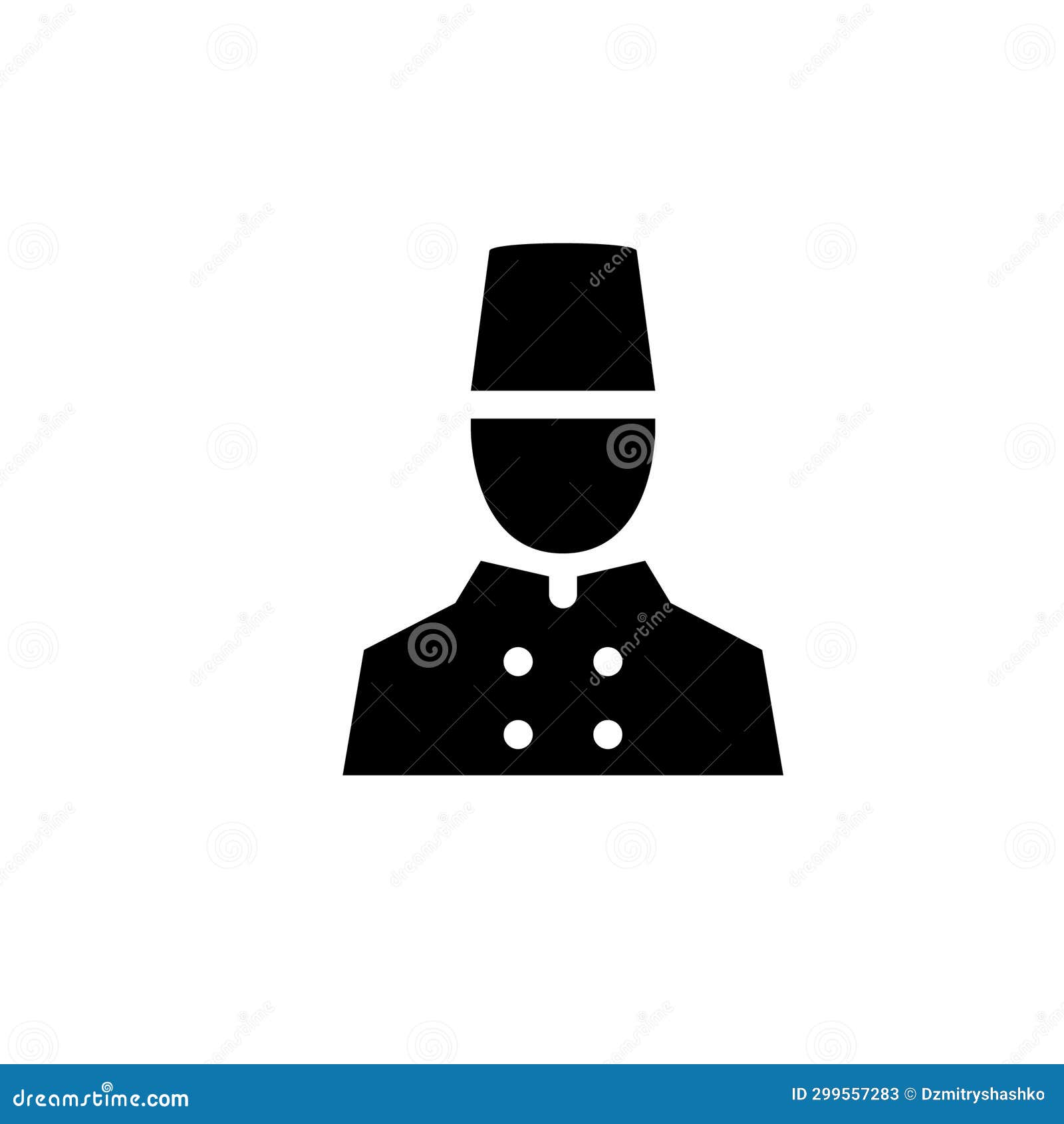Bellhop glyph icon stock illustration. Illustration of person 299557283