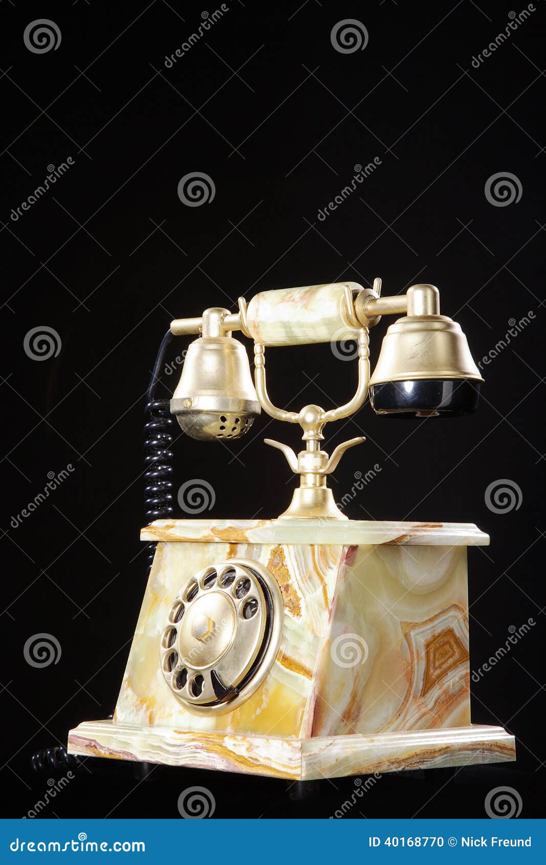 Bello Vecchio Telefono Antico Fotografia Stock Immagine di