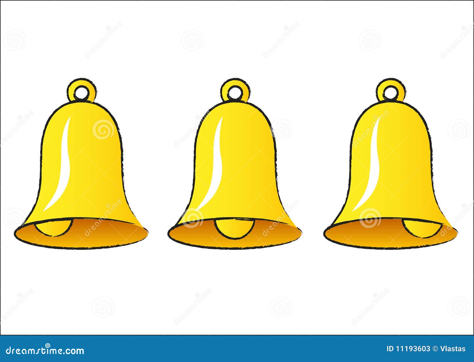 Bells stock vector. Illustration of celebration, gold 11193603