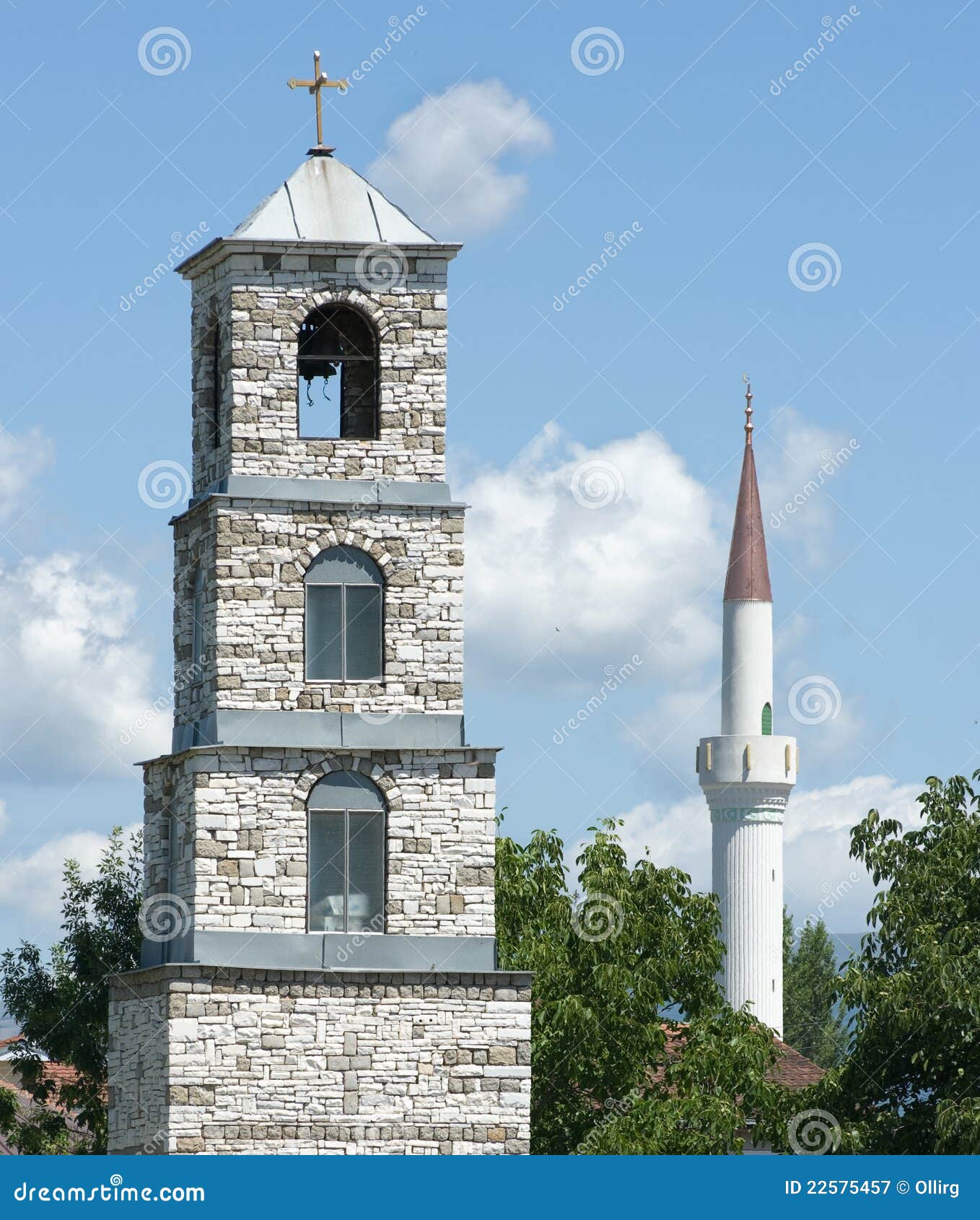 belltower and minaret