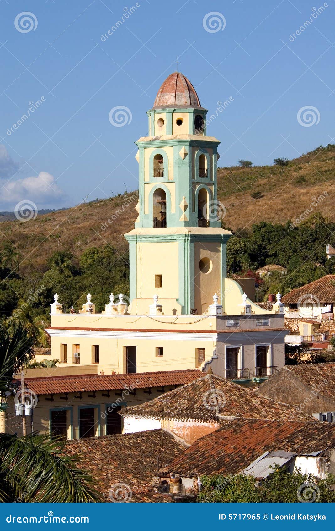 belltower in the old town trinidad, cuba