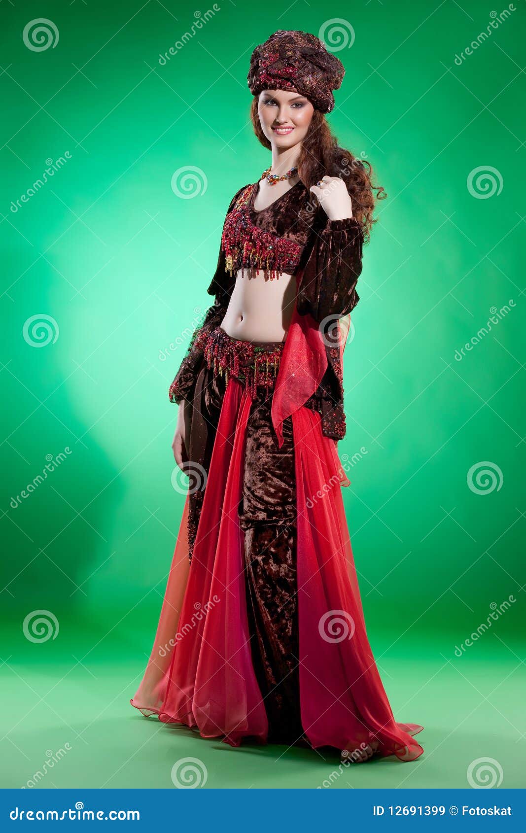 Belly Dancer stock image. Image of cheerful, accessories - 12691399