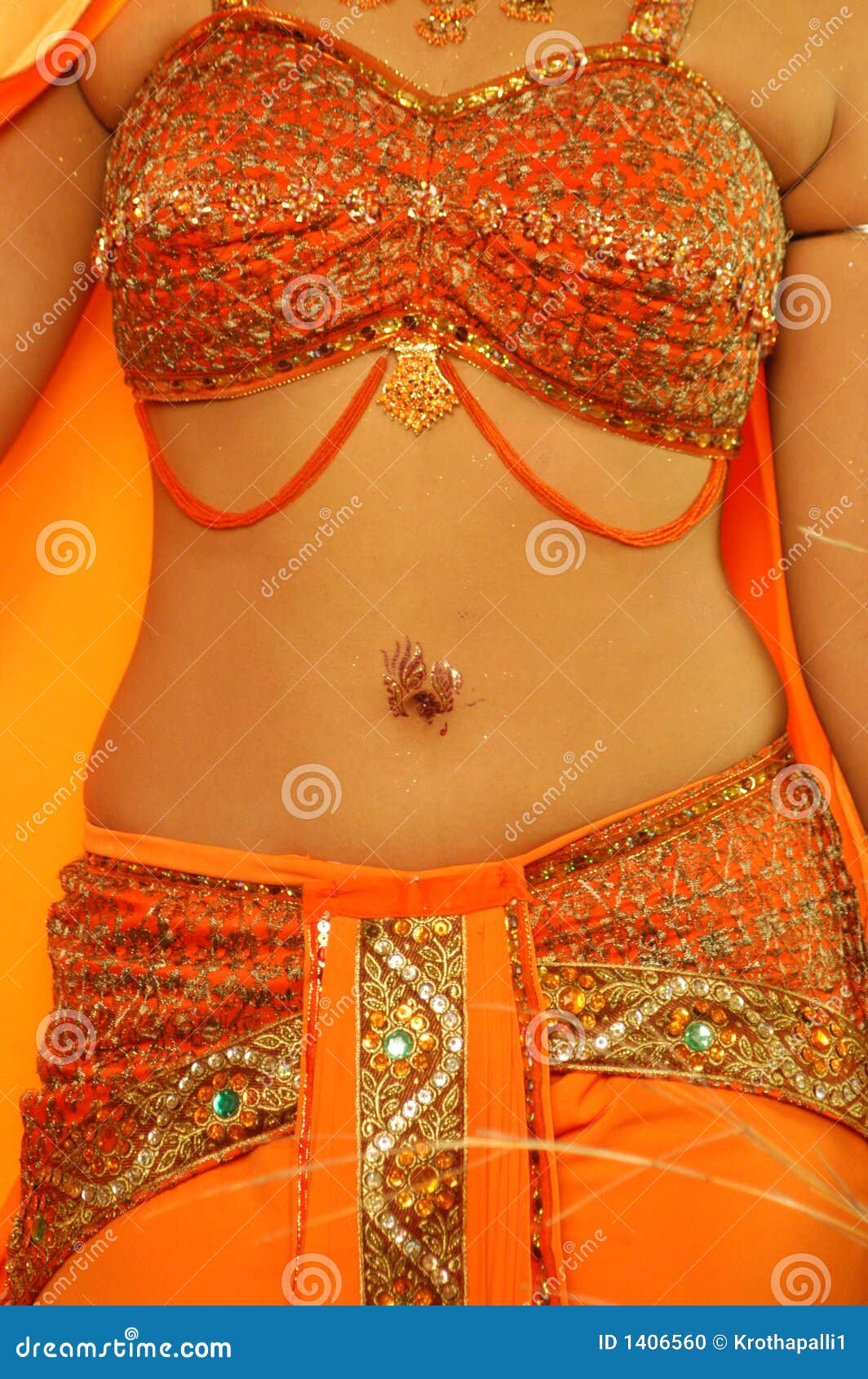 Belly dancer closeup stock photo. Image of decorative - 1406560