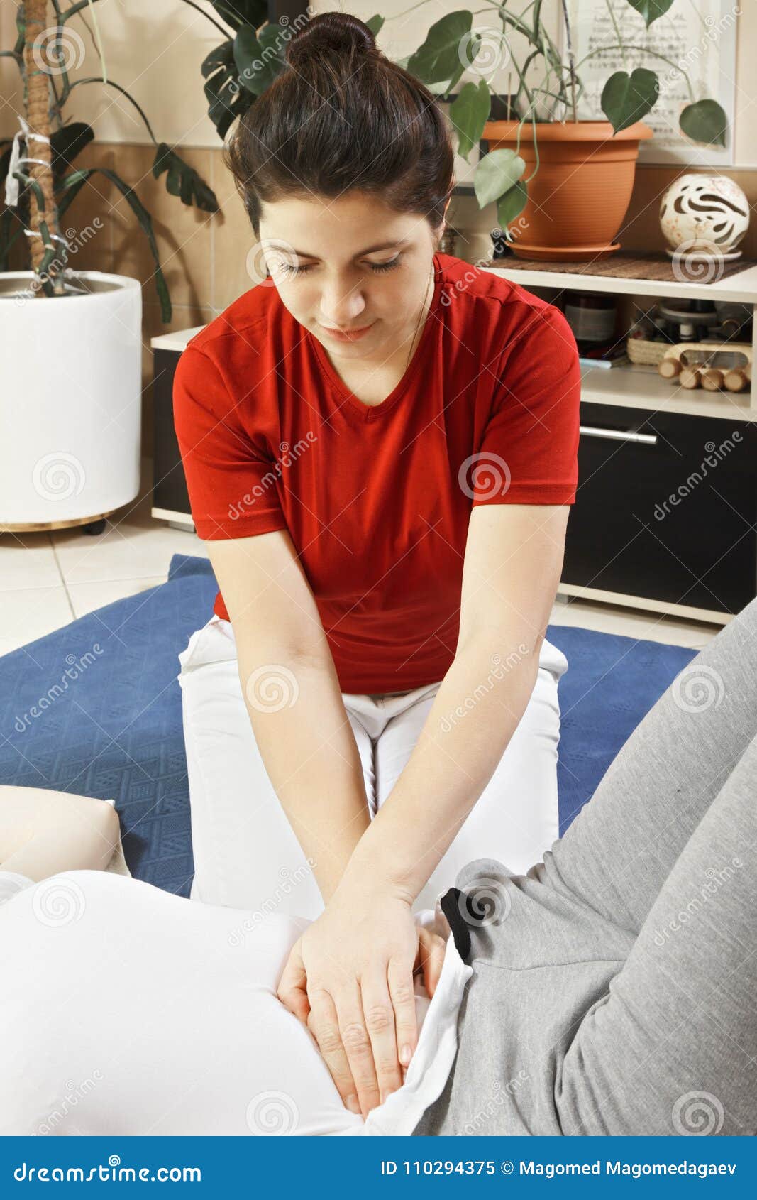 Belly Massage Closeup Stock Image Image Of Treatment 110294375