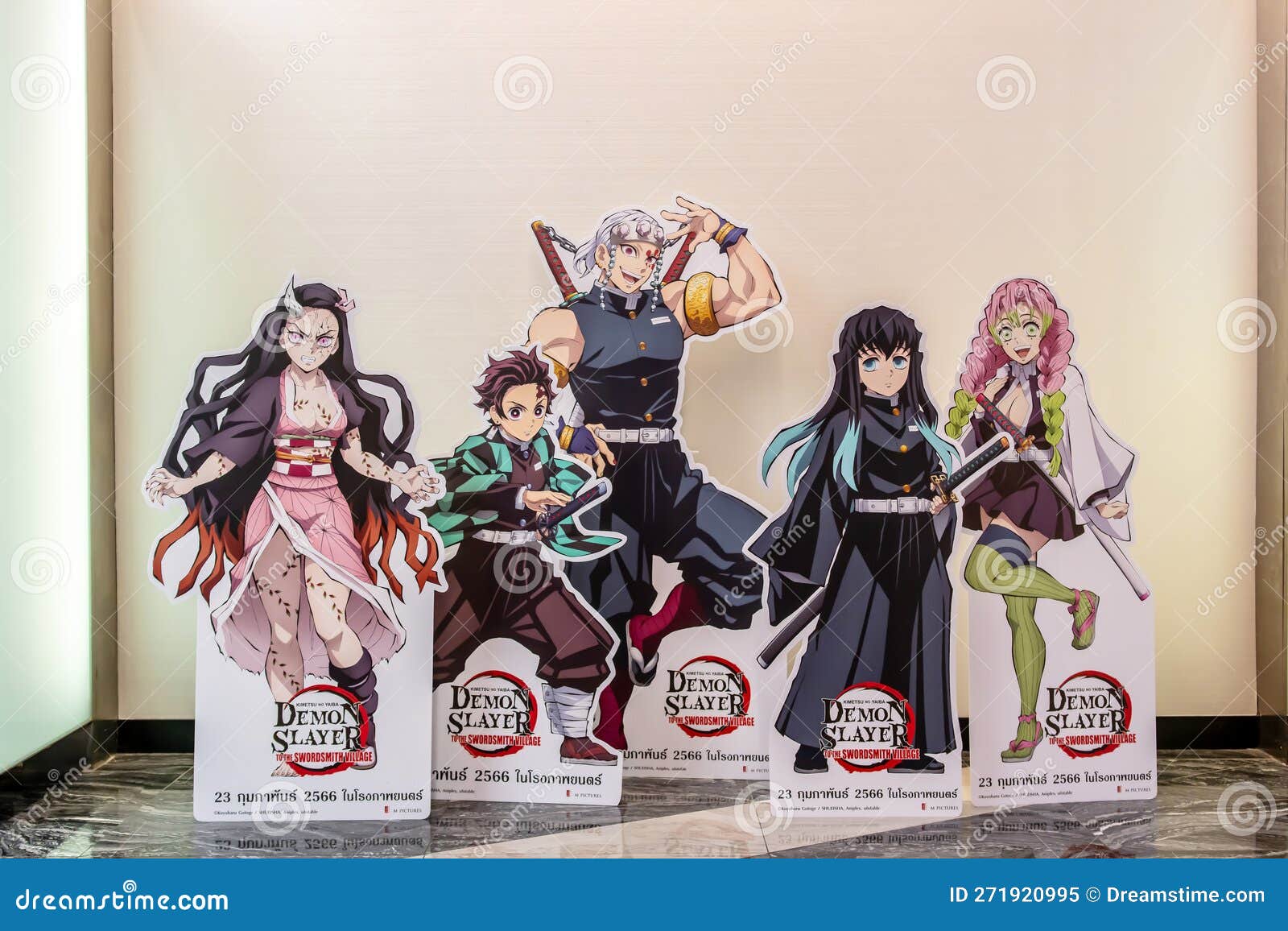 Belo Standee De Filmes De Anime Demon Slayer No Cinema Para