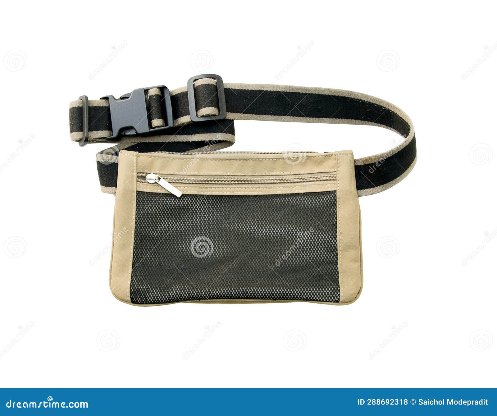 Belt Bag, Waist Pouch Isolated on White Background Stock Photo - Image ...