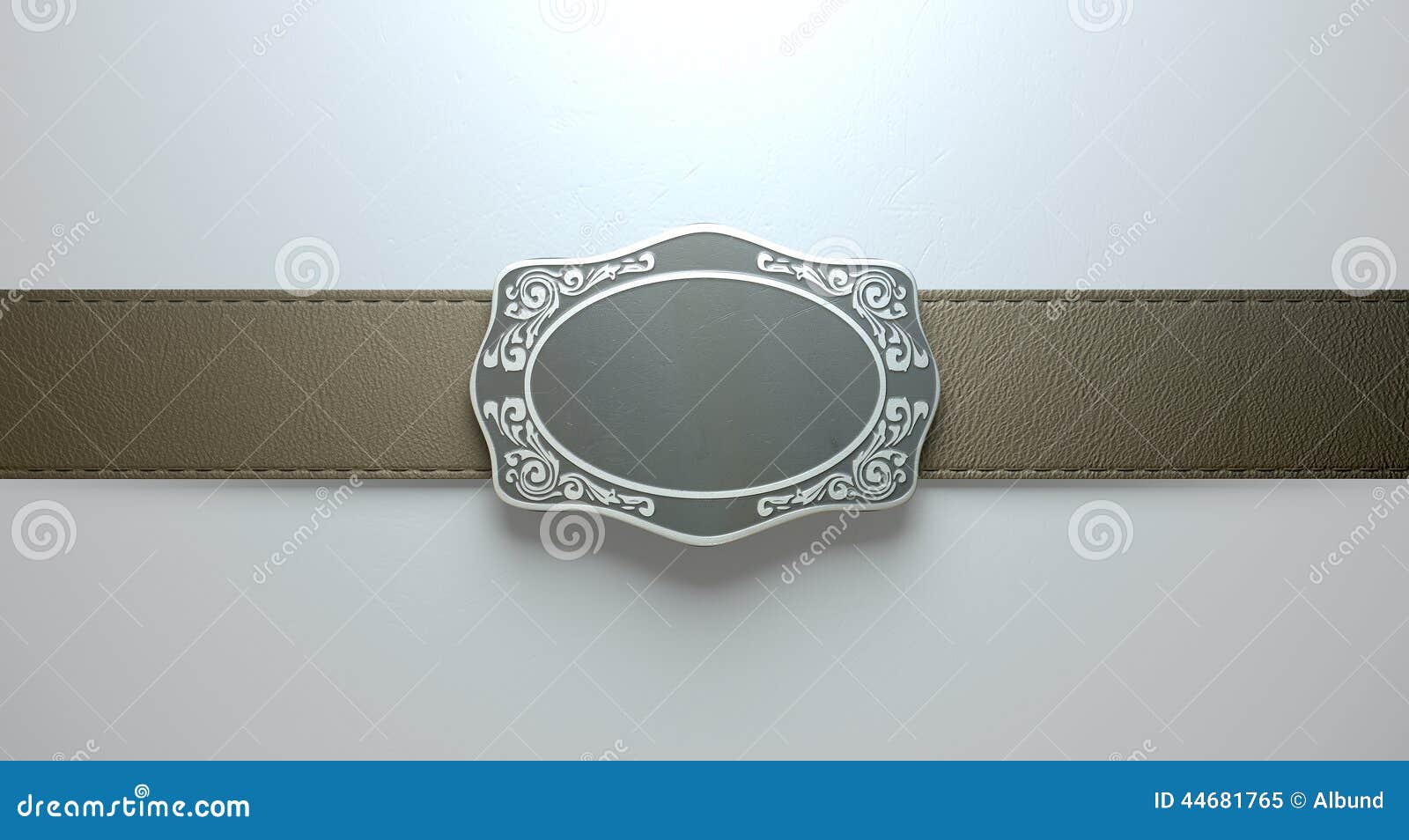 belt buckle and leather