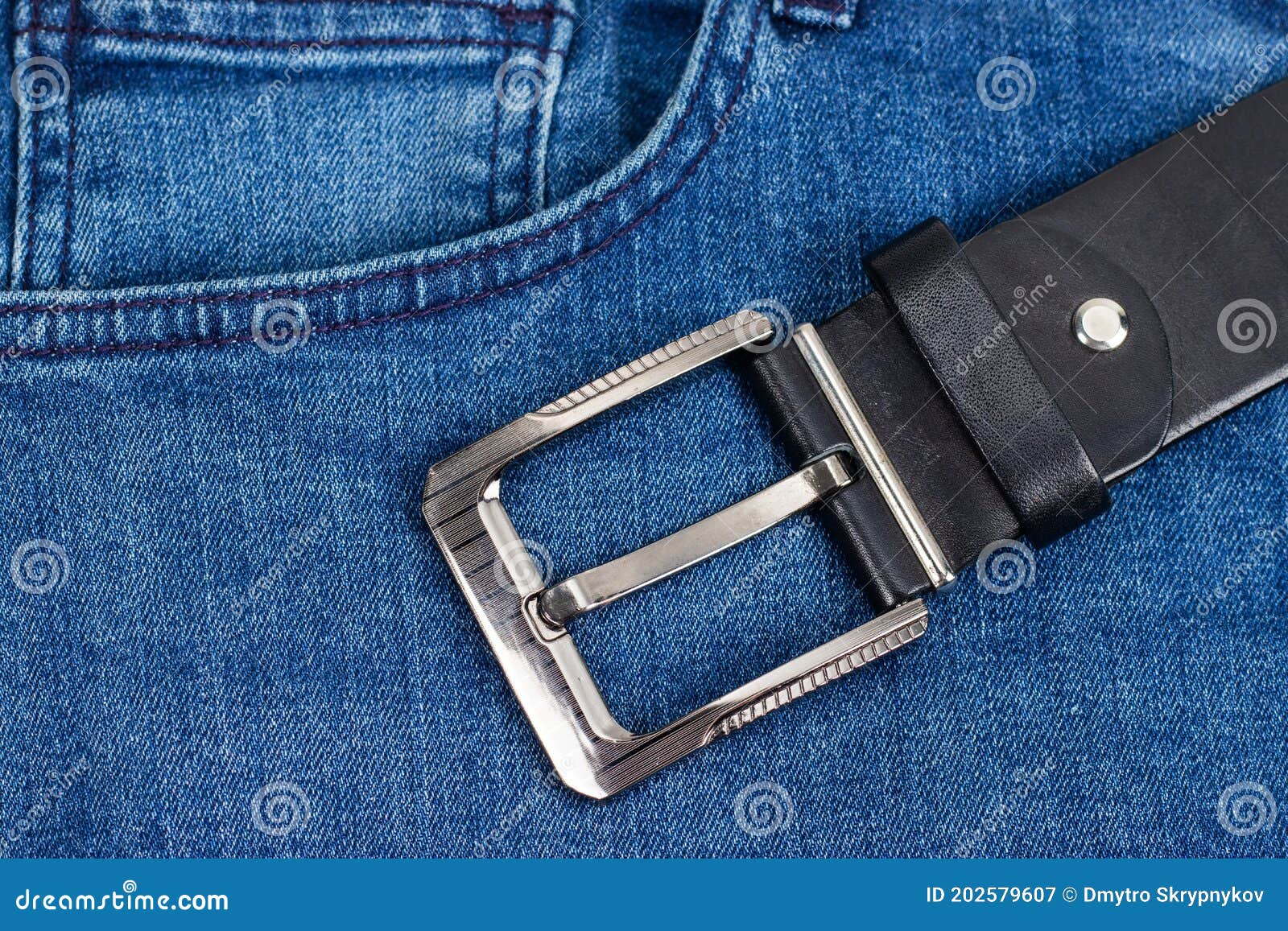 Belt and Jeans Closeup. Leather Belt Closeup Stock Image Image of fabric, jeans 202579607