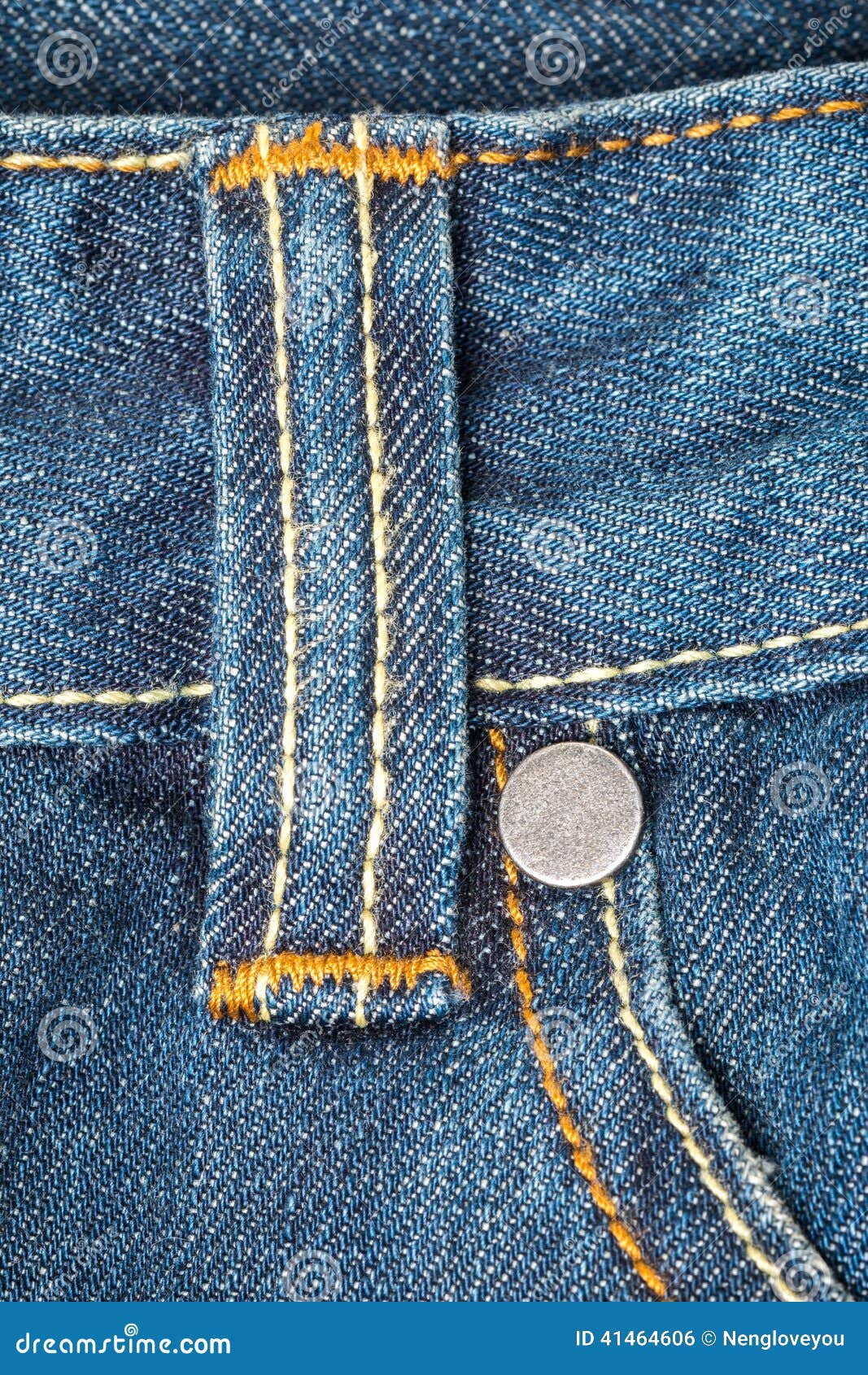 Belt loops on blue jeans stock photo. Image of closure - 41464606