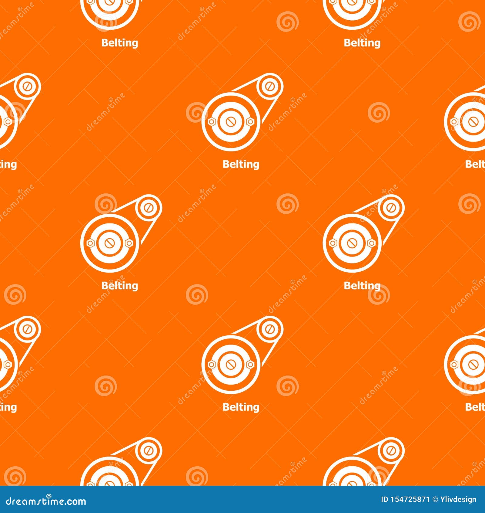 belting drive pattern  orange