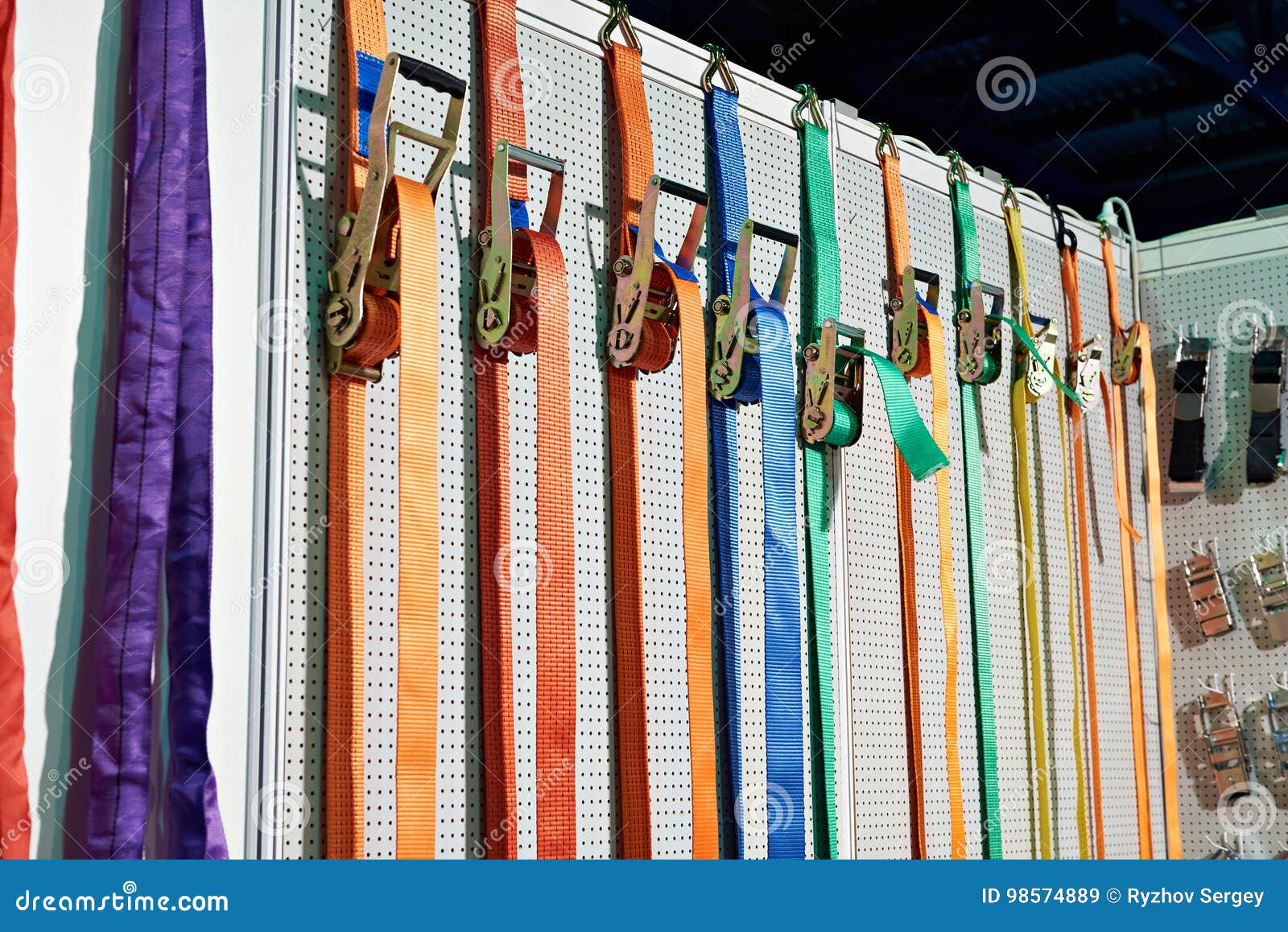 Belts Tightening with Ratchet for Car Stock Image Image of industrial