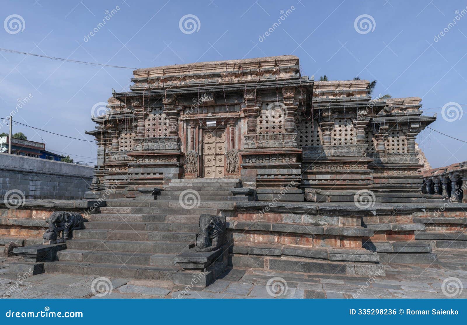 temple complex in belur. karnataka. india.