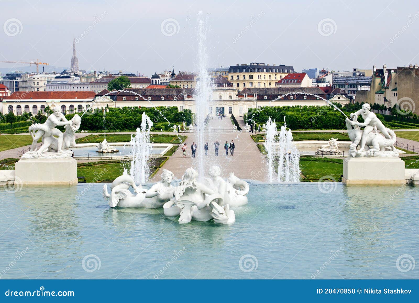 Belvedere gardens stock photo. Image of flowers, architectural 20470850