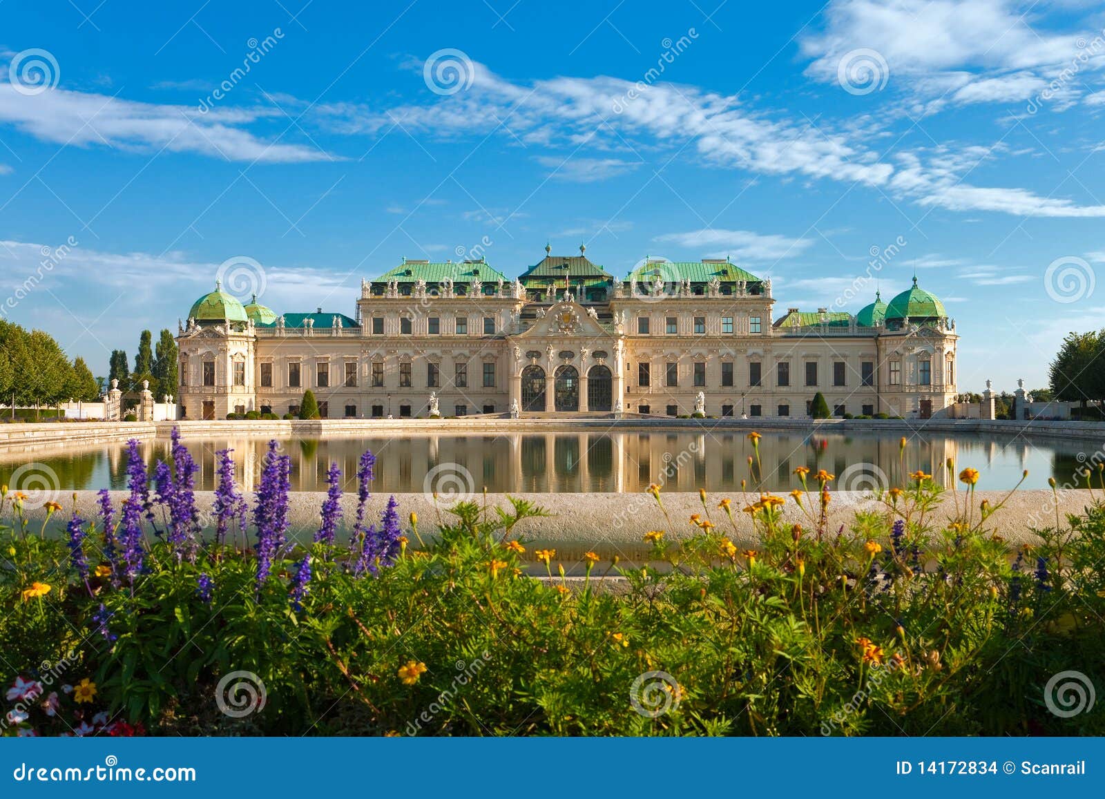 belvedere palace in vienna, austria