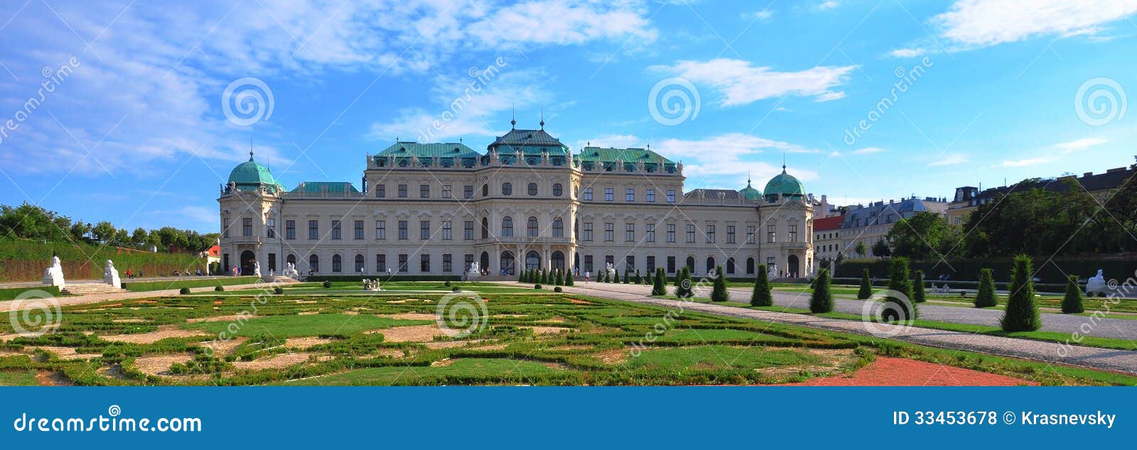Belvedere, Visión Panorámica Foto de archivo Imagen de verano, viena