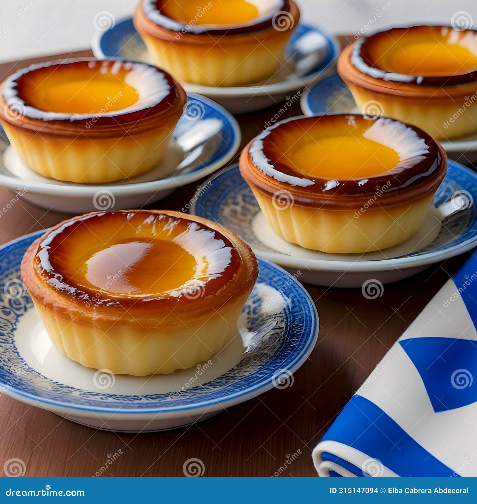 belÃÂ©m pastries or cream pastries, sweet from portugal