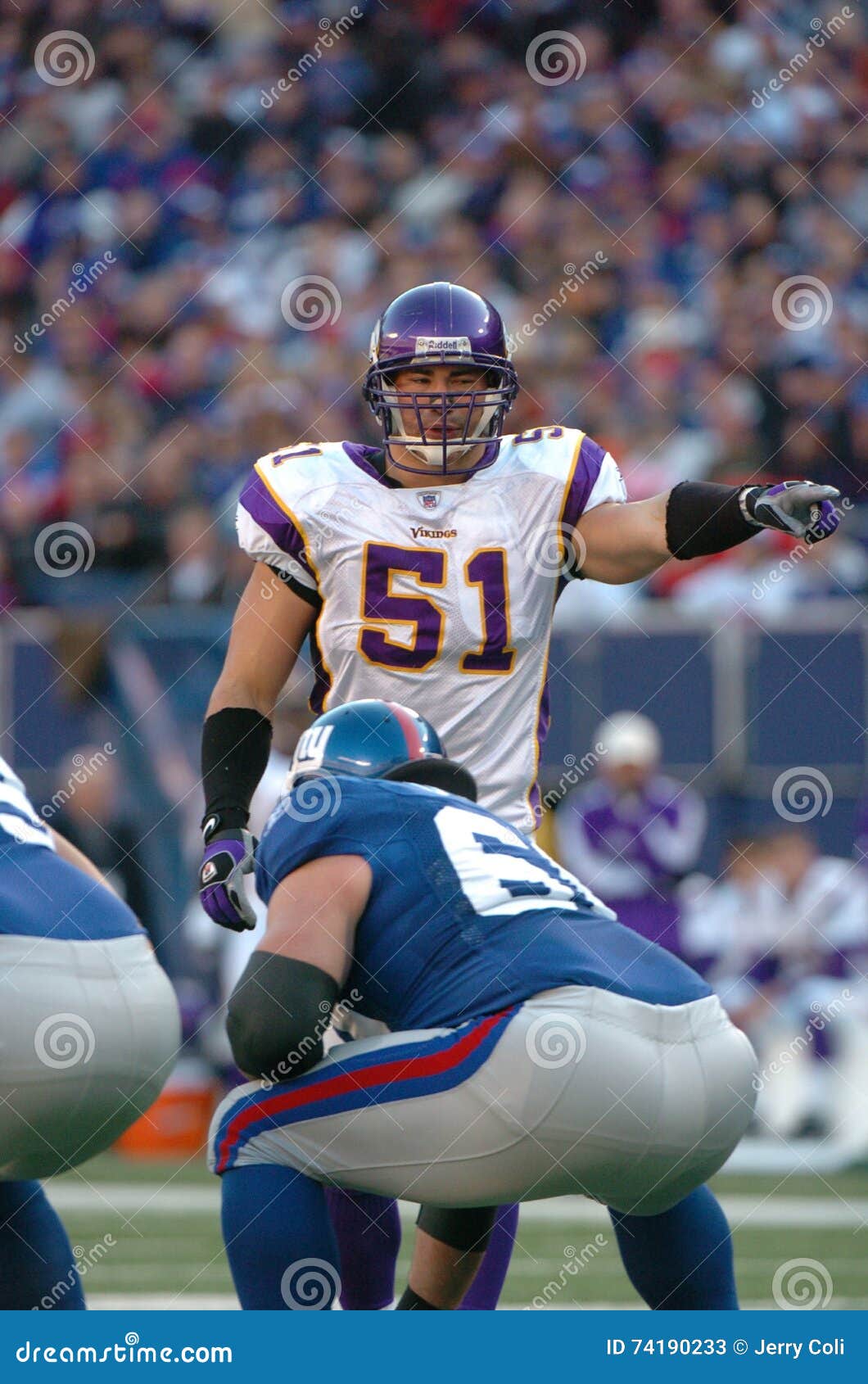 Ben Leber editorial stock photo. Image of league, minnesota 74190233