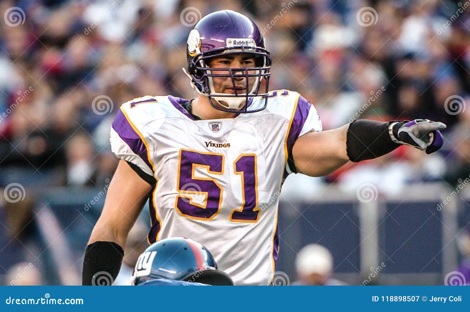 Ben Leber, Minnesota Vikings LB Editorial Photography Image of pads
