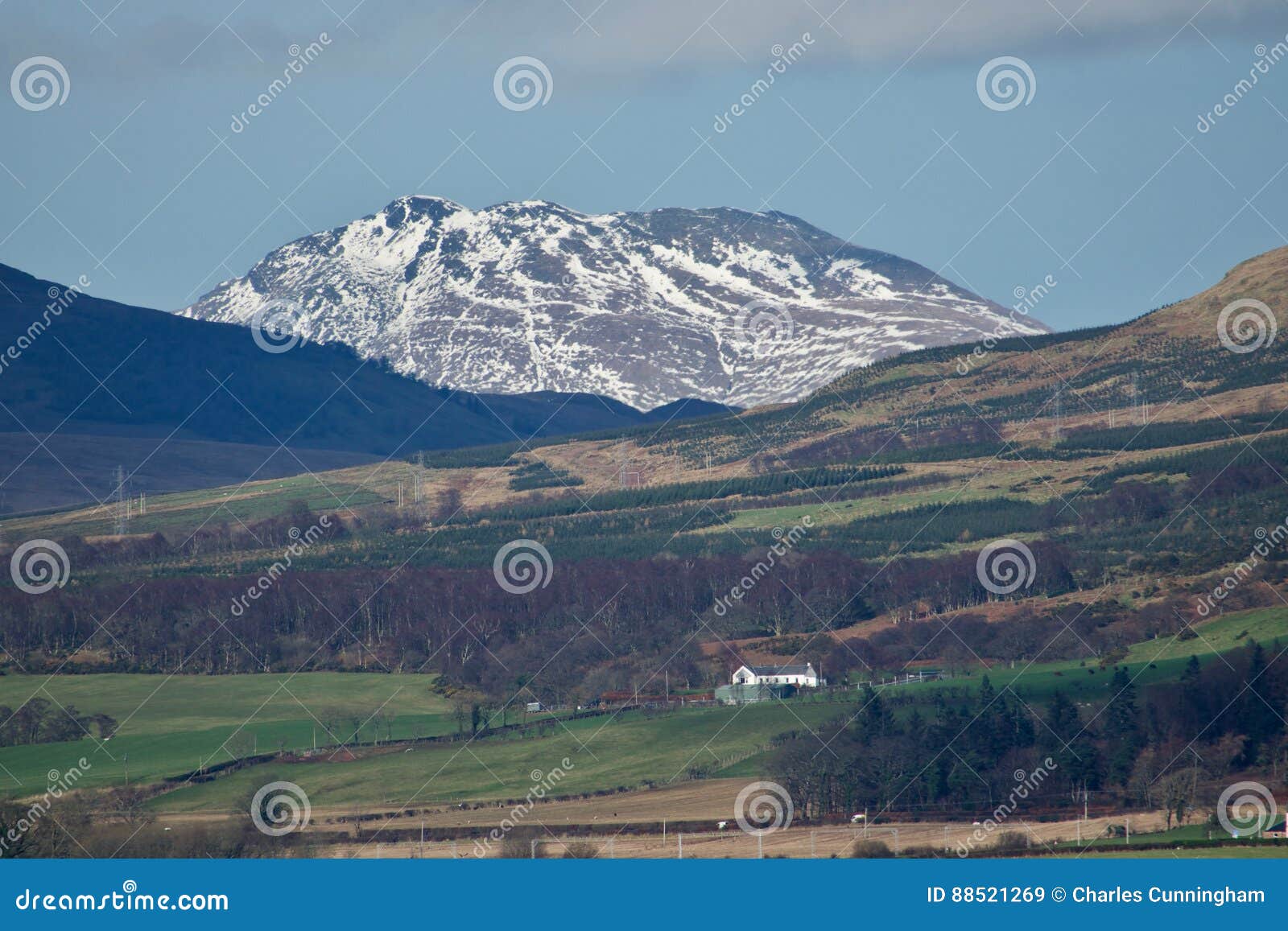 Ben Lomond stock image. Image of trees, dominating, scotland 88521269