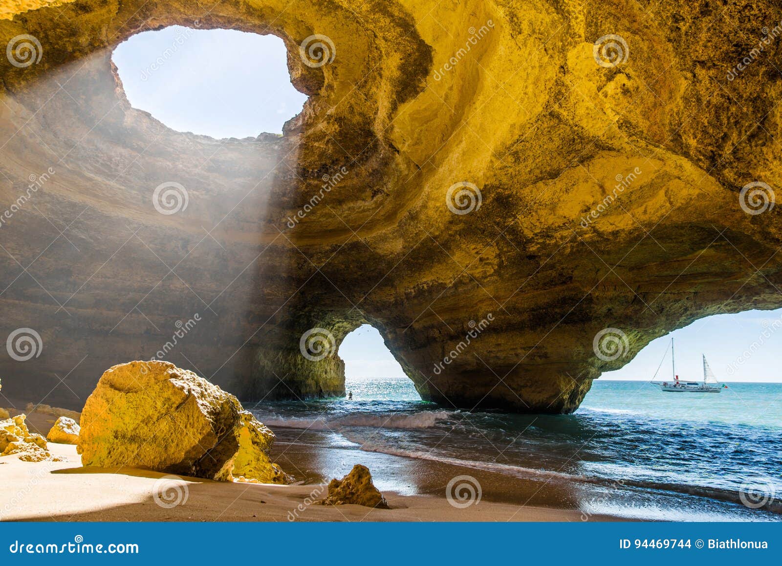 benagil cave. algarve coast. portugal
