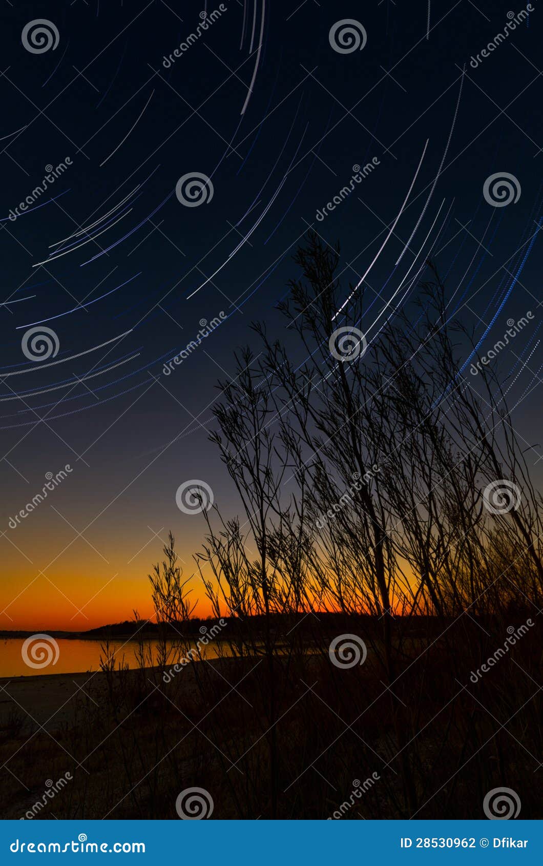 Benbrook Star Trails stock photo. Image of nature, long 28530962