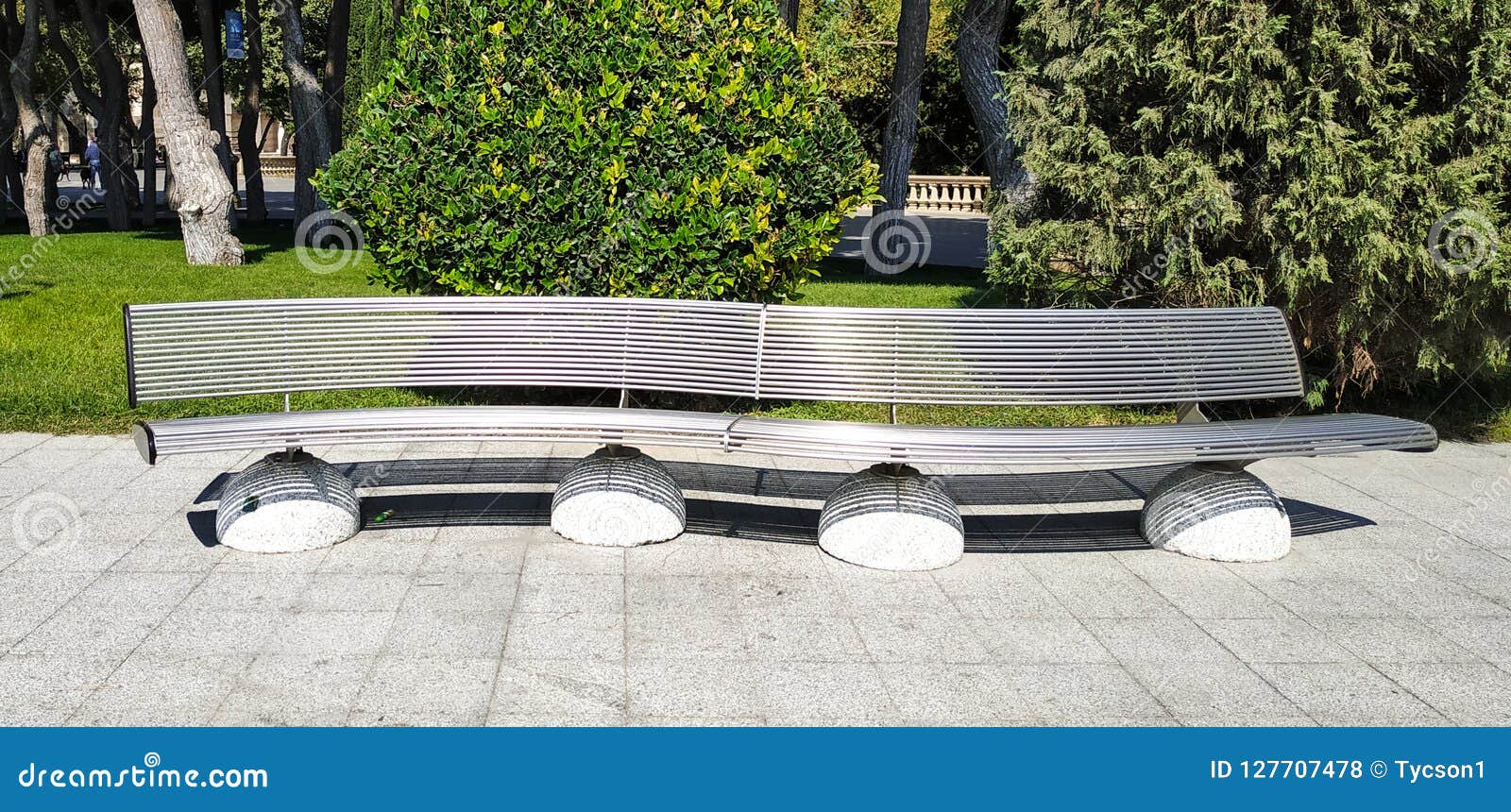 Bench in Modern Architectural Style Stock Photo Image of bright, decorative 127707478