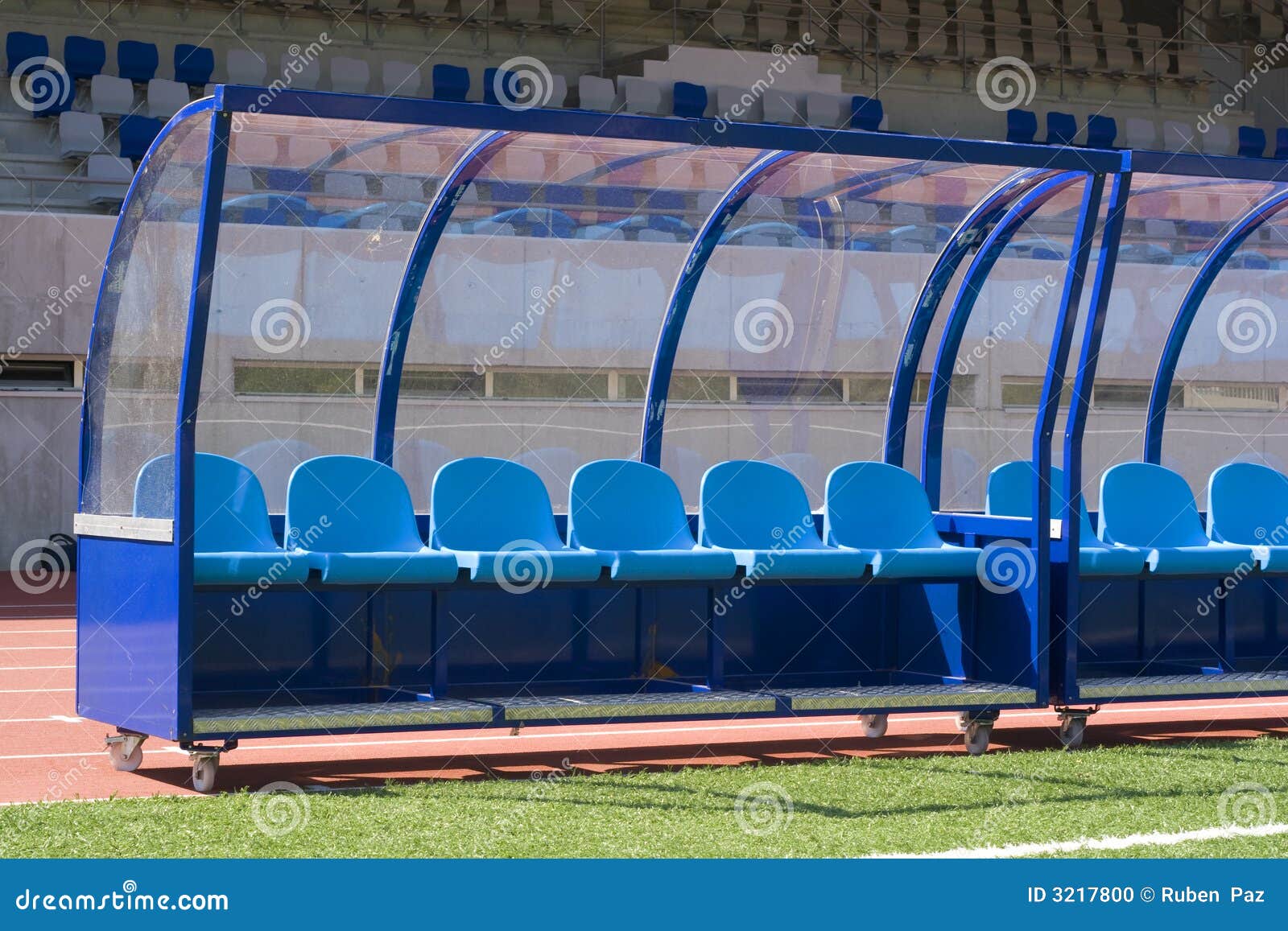 Bench soccer stock photo. Image of athletics, grass, participants 3217800