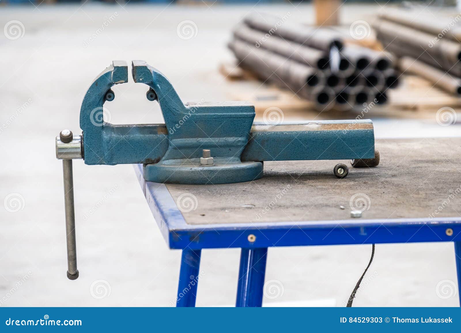 Bench Vise on Construction Site Stock Image Image of locking, repair