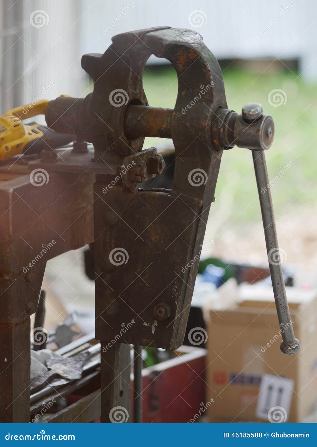 Bench vise stock photo. Image of industry, work, equipment 