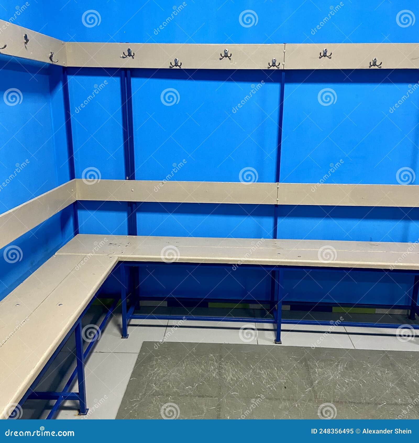 Benches in the Hockey Locker Room Stock Image Image of hockey, locker