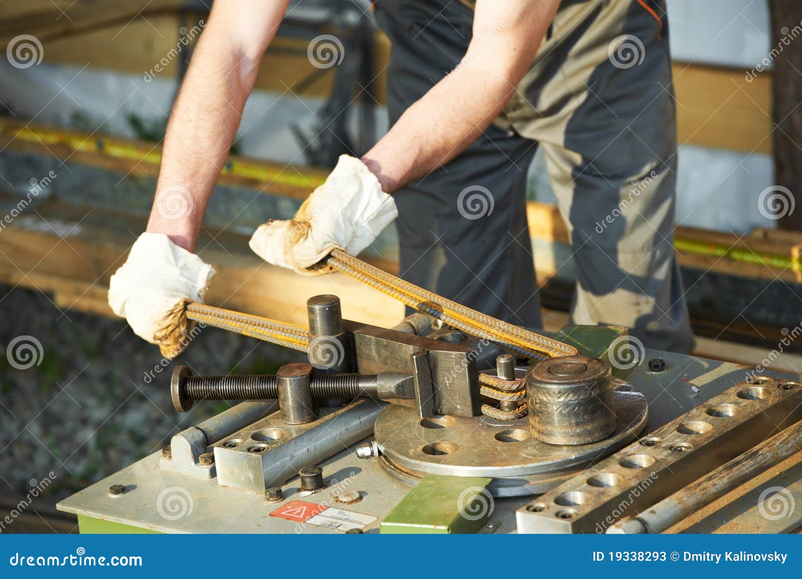 Bending Reinforcement Metal Rebar Stock Image Image of site, builder