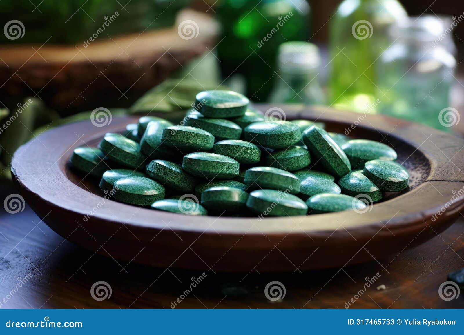 beneficial spirulina algae tablets. generate ai