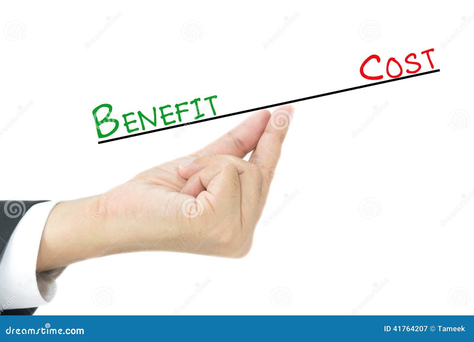 Benefit Vs Cost Comparison Stock Photo  Image: 41764207