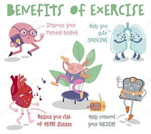 Benefits Of Physical Activity Stock Image CartoonDealer 282982483