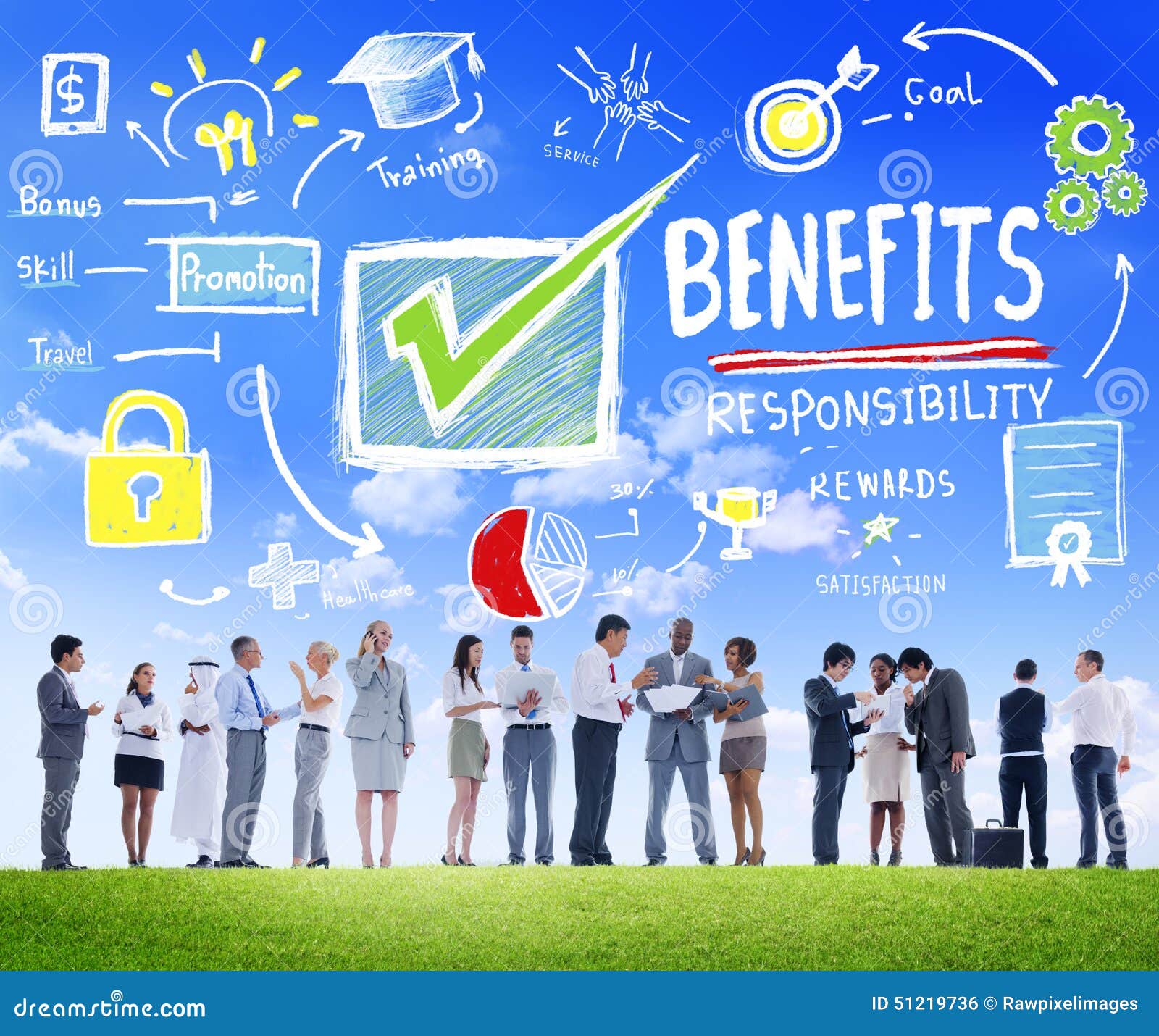 benefits gain profit earning income communication concept