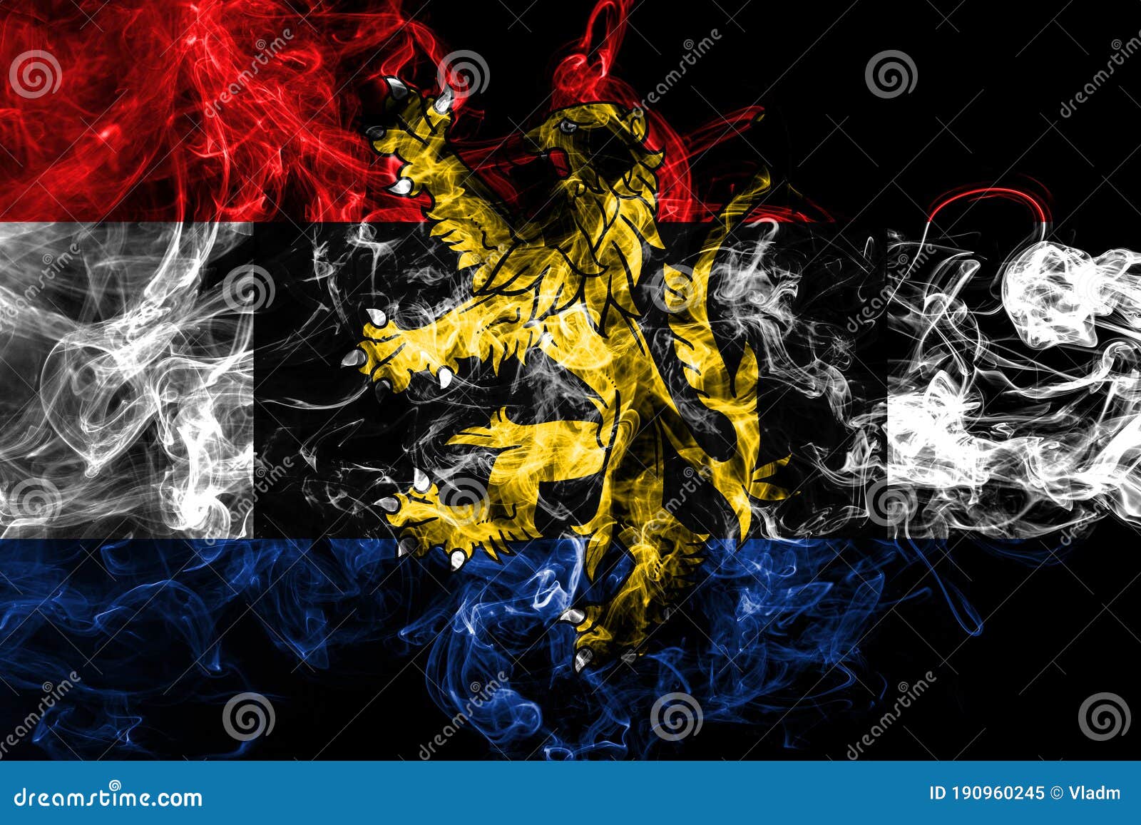 benelux smoke flag,  politico-economic union of  belgium, netherlands, luxembourg