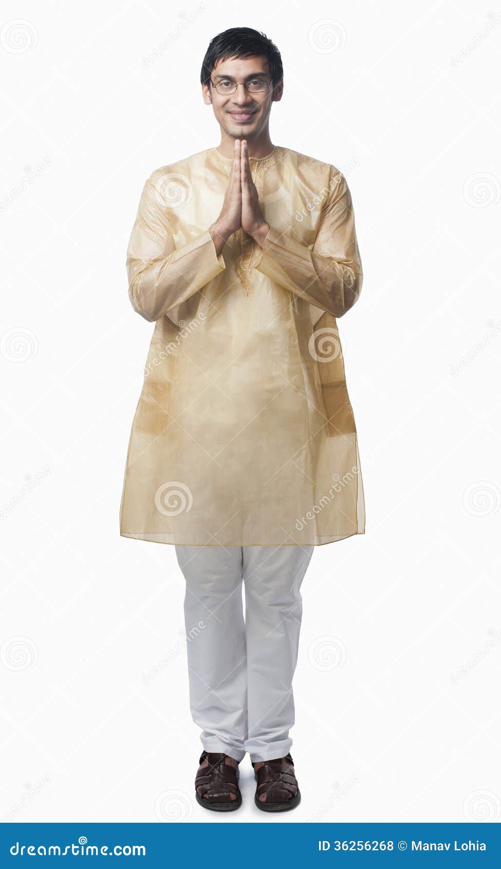Bengali Man Standing in a Prayer Position Stock Photo Image of prayer