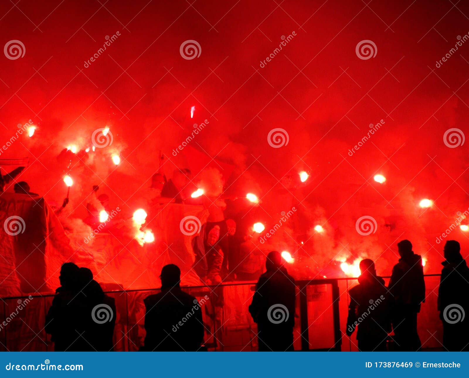 Bengalos at a Soccer Game editorial stock image. Image of berlin - 173876469