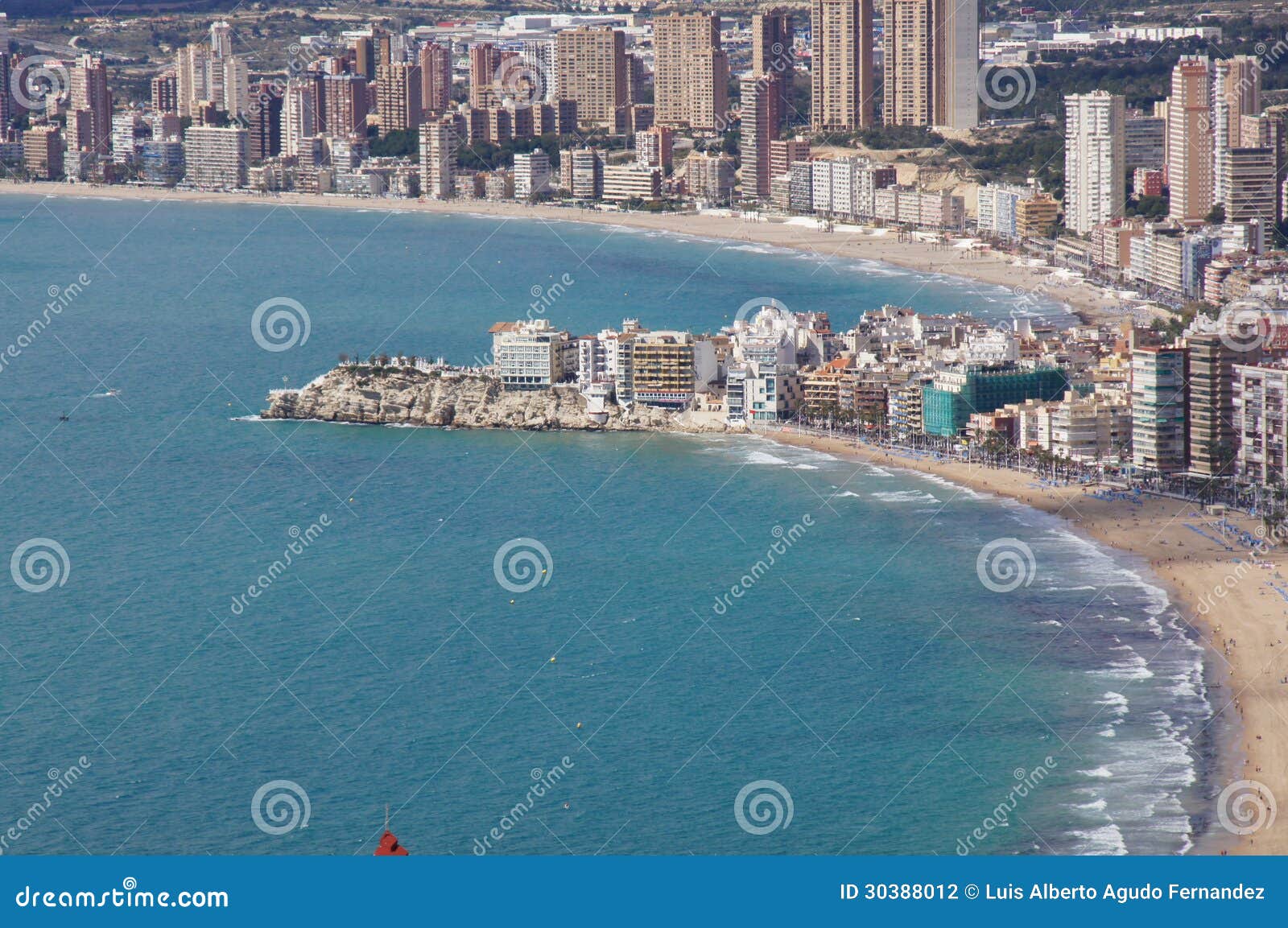 Benidorm Alicante Spanien Playas Levante Y Poniente