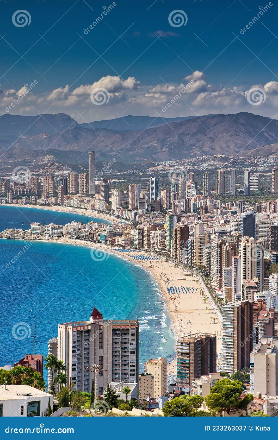 benidorm from sierra helada hill