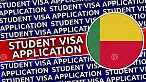 Benin Circular Flag With Student Visa Application Titles Stock Illustration Illustration Of Benin Circular Flag With Student Visa Application Titles Stock Illustration Illustration Of