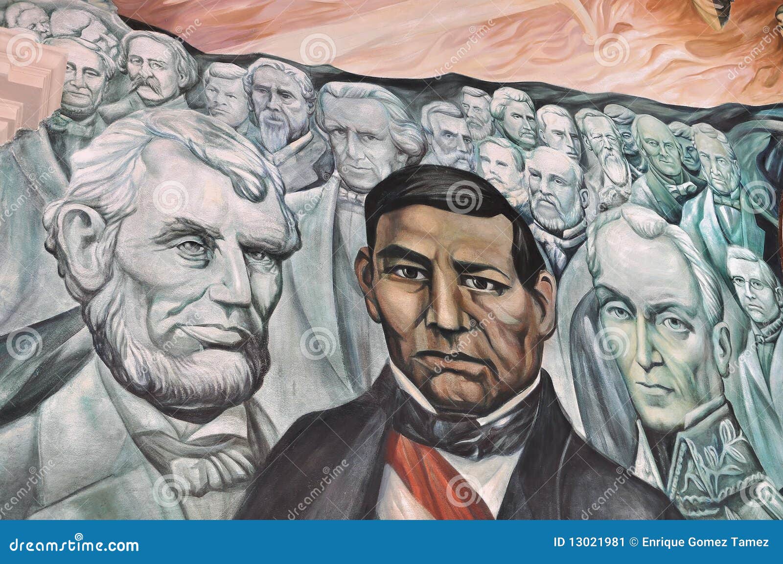 Benito Juarez y Lincoln foto editorial. Imagen de americano - 13021981