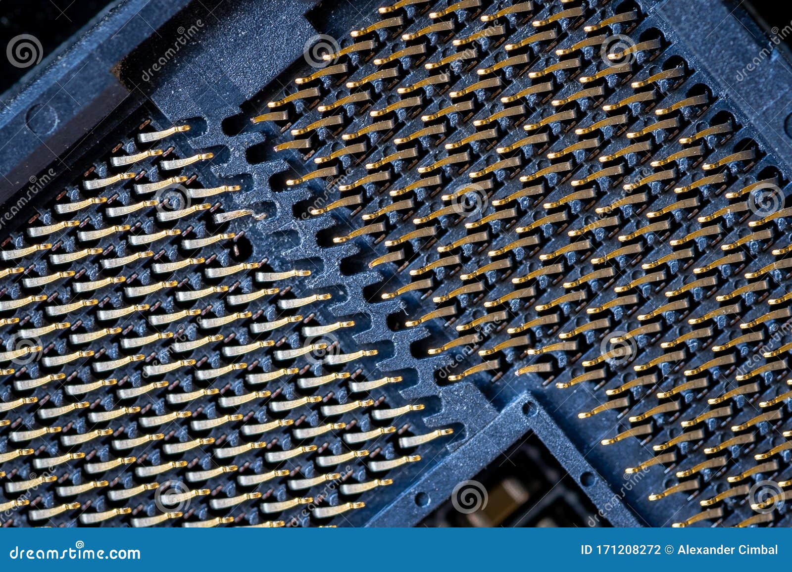 Bent and Broken Pins on the Motherboard CPU Socket Stock Photo - Image of  background, faulty: 171208272