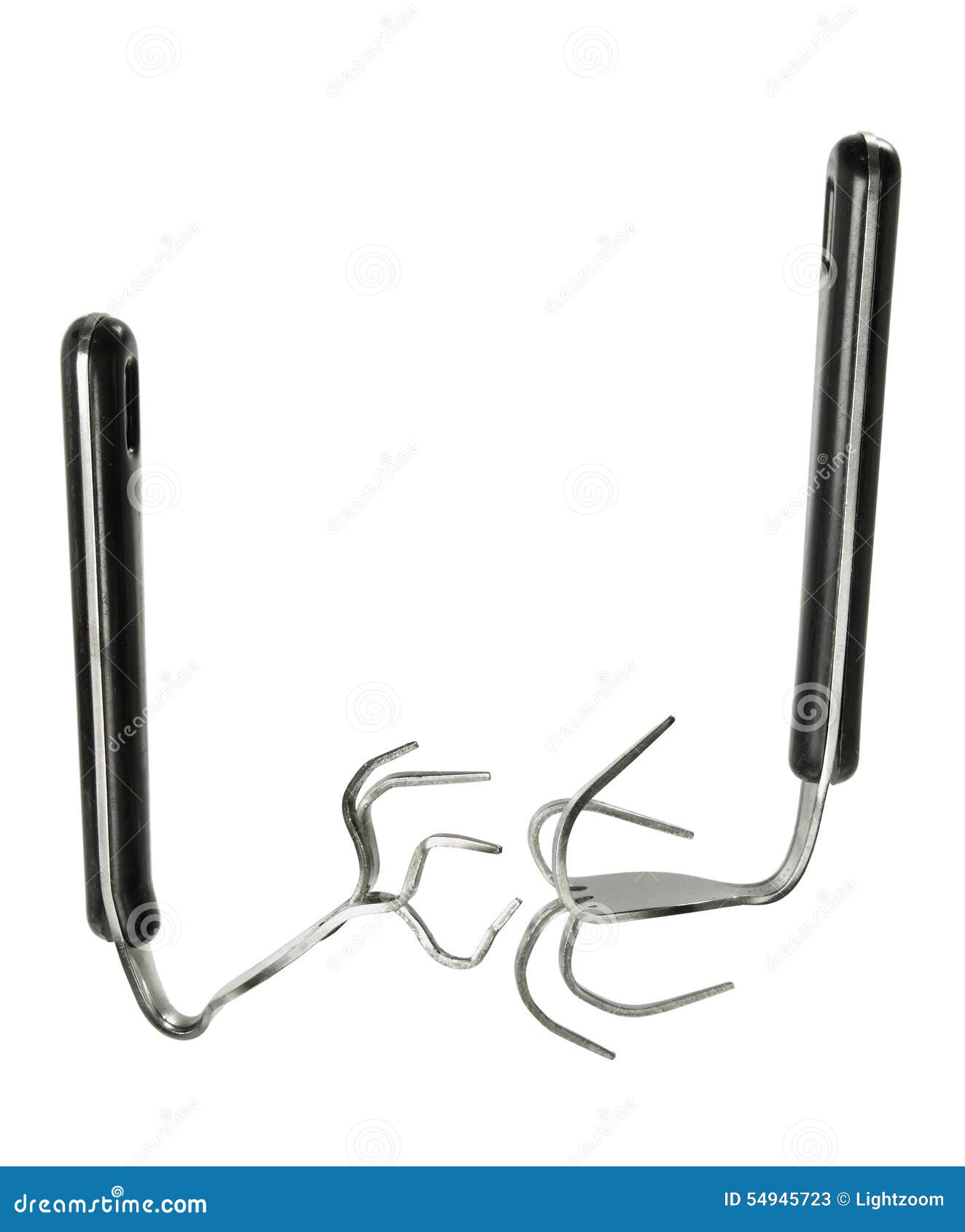 Bent Forks stock image. Image of tableware, dinnerware 54945723