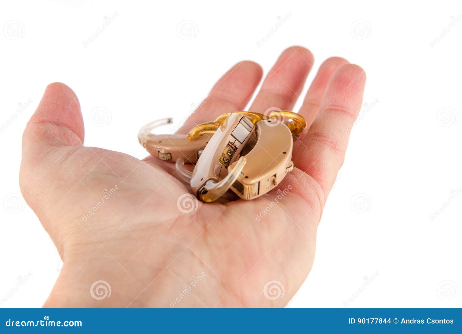 Benutzte Und Alte Horgerate Der Handvertretung Stockfoto Bild Von Handvertretung Horgerate