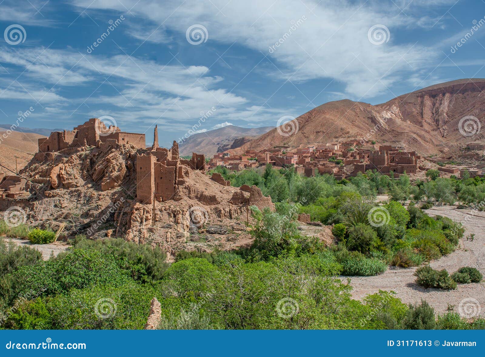 berber kasbah in dades gorge, morocco