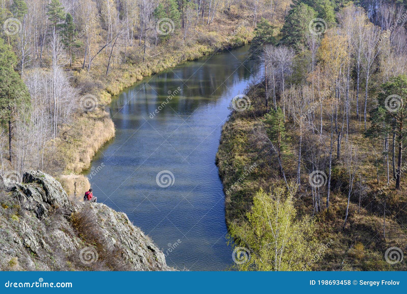 Berd River In The Siberian Taiga In Autumn Stock Photo Image Of