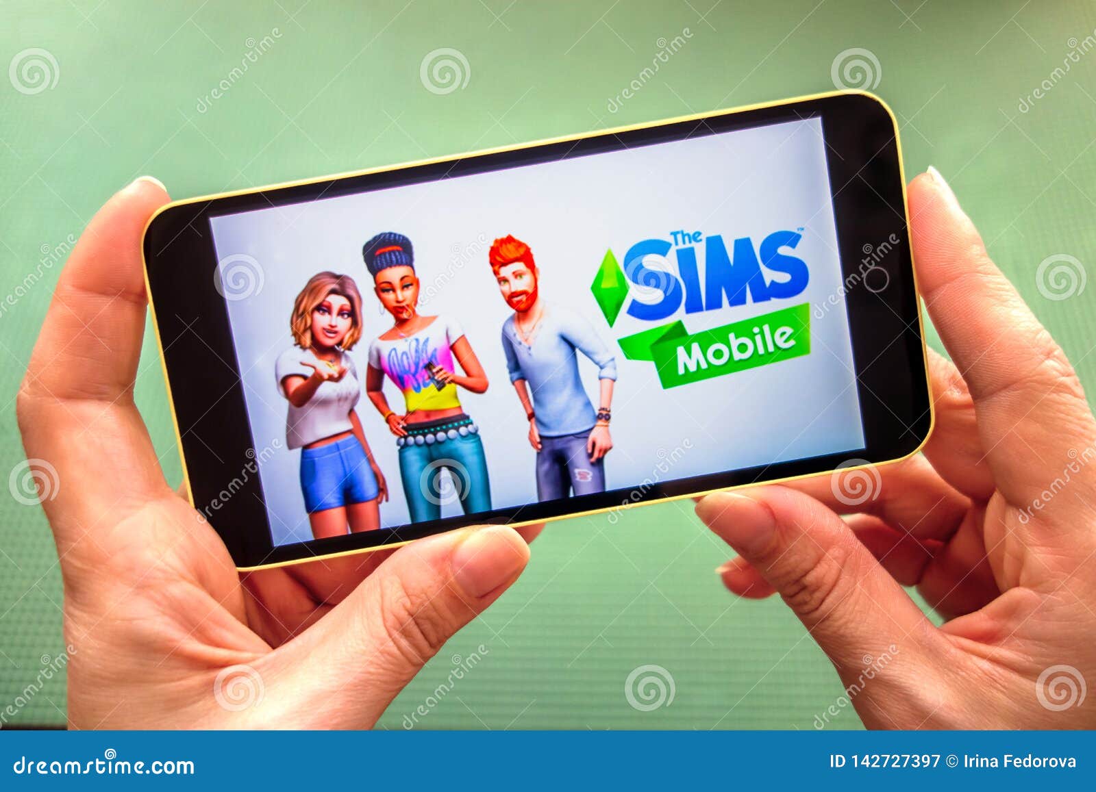 Ivanovsk, Russia - June 26, 2019: The Sims FreePlay app on the display of  smartphone or tablet Stock Photo - Alamy