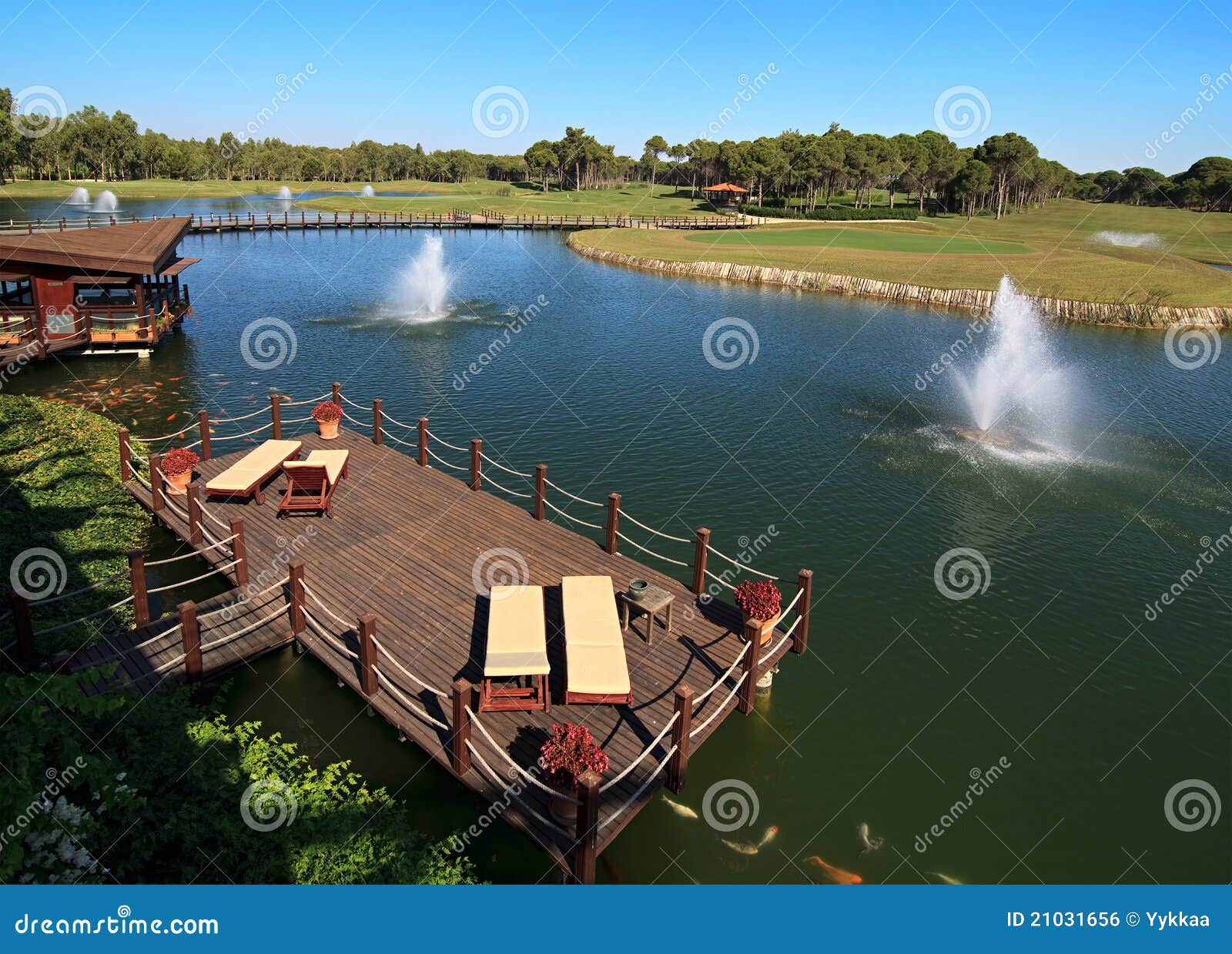 Bereich des Sueno Golfclubs. Belek. Die Türkei.